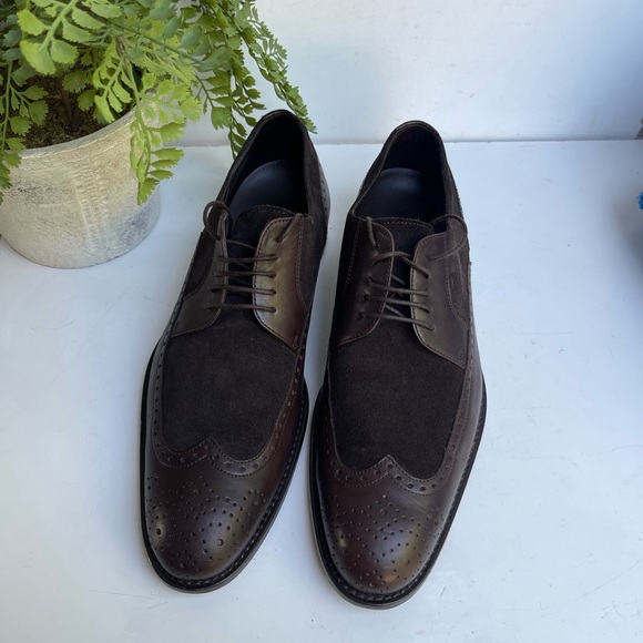 HUGO BOSS Branno brown leather Derbies Size 10 - Picture 4 of 15